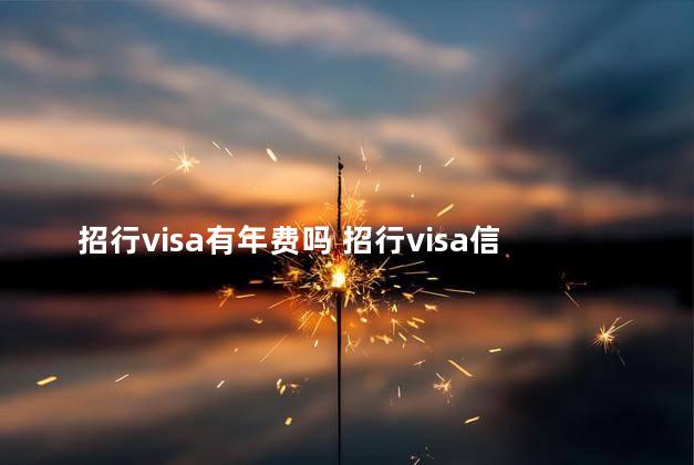招行visa有年费吗 招行visa信用卡